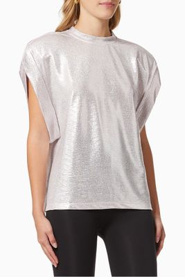 June Metallic Tank Top