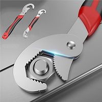 2 Pieces Universal Wrench Tool Set Open Mouth Universal Opening Wrench Single Multi-Function Fast Automatic Adjustable Activity Wrench Lightinthebox - thumbnail