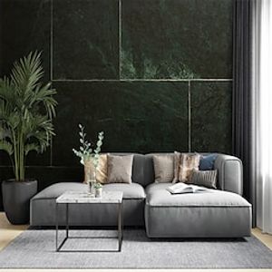 Abstract Marble Wallpaper Mural Green Marble Wall Covering Sticker Peel and Stick Removable PVC/Vinyl Material Self Adhesive/Adhesive Required Wall Decor for Living Room Kitchen Bathroom miniinthebox