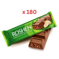 Roshen Bar Chocolate With Peanuts 29g, Box Of 180pcs