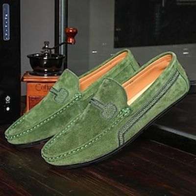 Men's Loafers  Slip-Ons Casual Shoes Moccasin Driving Loafers Casual Outdoor Daily Walking Shoes Faux Leather Breathable Black Red Blue Summer Spring miniinthebox