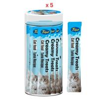Taipet Cat Creamy Treats Tuna Flavor-25pcs Pack Of 5
