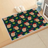 Christmas Cartoon Floor Mat for Household Entry Non Slip Door Mat Bamboo Product Decoration Non Slip Carpet Floor Mat Lightinthebox - thumbnail