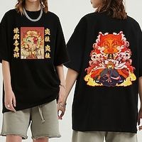 Demon Slayer: Kimetsu no Yaiba Rengoku Kyoujurou T-shirt Anime Graphic T-shirt For Men's Women's Unisex Adults' Hot Stamping 100% Cotton Casual Daily miniinthebox - thumbnail