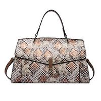 Women's Handbag PU Leather Office Daily Large Capacity Anti-Dust Snake Print Black Red Blue Lightinthebox