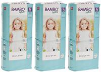 Bambo Nature Eco-Friendly Diaper Size 5, 12-18kg,MEGA PACK (132 diapers) Tall Pack