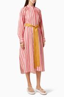 Candy Stripe Dress in Cotton - thumbnail