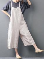 Strap Pocket Baggy Jumpsuits