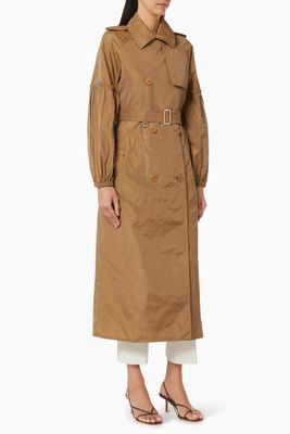 Sabrina Trench Coat in Silk Taffeta Sabrina Trench Coat in Silk Taffeta
