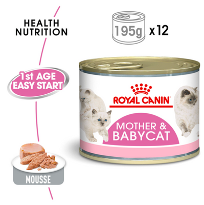 Royal Canin Feline Health Nutrition Mother & Babycat Mousse wet Food 12 Cans Royal Canin Feline Health Nutrition Mother & Babycat Mousse wet Food 12 Cans
