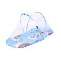 Baby mosquito net portable foldable baby mosquito net free installation with sleeping pad pillow mosquito net super soft blue sleeping pad