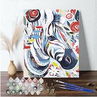 1pc Easy DIY Zebra Oil Painting Kit 40 50 cm Frameless with Numeric Acrylic Watercolor and Oil Paints Relaxing and Fun Hobby for Beginners Decorative Wall Art Lightinthebox