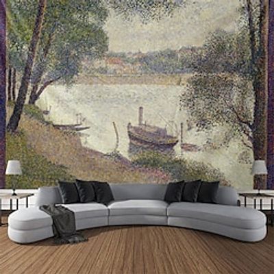 George Seurat Painting Hanging Tapestry Wall Art Large Tapestry Mural Decor Photograph Backdrop Blanket Curtain Home Bedroom Living Room Decoration miniinthebox George Seurat Painting Hanging Tapestry Wall Art Large Tapestry Mural Decor Photograph Backdrop Blanket Curtain Home Bedroom Living Room Decoration miniinthebox