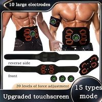 Abdominal Muscle Stimulator EMS Body Slimming Belt Smart Vibration Fitness Massager Abs Trainer For Waist Weight Loss Lightinthebox - thumbnail