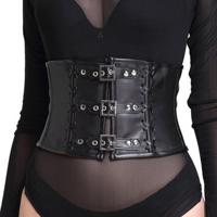 Tummy Control Artificial Leather Corset