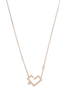 Hubb Necklace Medium Solid Diamond Dot Plus 1 Solitaire
