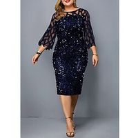 The Great Gatsby Roaring 20s 1920s Vintage Dress Cocktail Flapper Dress Masquerade Women's Costume Vintage Cosplay Party / Evening Plus Size Dress Masquerade miniinthebox - thumbnail