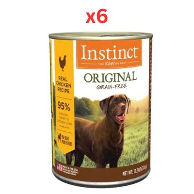 Instinct Original Real Chicken Recipe Wet Dog Food 375G (Pack of 6)