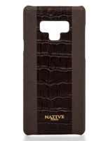 Phone Cover Samsung Note9 Phone Case W Croc Print In Brown Phone Cover Samsung Note9 Phone Case W Croc Print In Brown