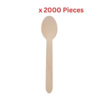 Hotpack Disposable Wooden Spoon- 2000 Pieces