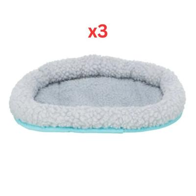 Trixie Fur Bed For Small Pets Blue - 30X22cm (Pack of 3)