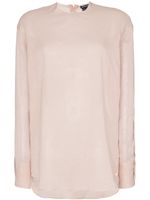 Ann Demeulemeester high neck side button top - PINK - thumbnail