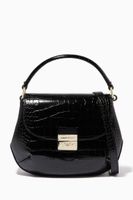 Giorgia Crossbody Bag in Croc-Embossed Leather Giorgia Crossbody Bag in Croc-Embossed Leather