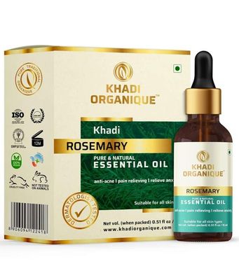 Khadi Organique Rosemary Essential Oil 15ml Khadi Organique Rosemary Essential Oil 15ml