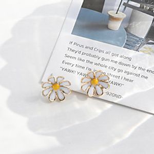 s925 silver needle small daisy net red earrings fairy style super fairy earrings cold wind short earrings Lightinthebox