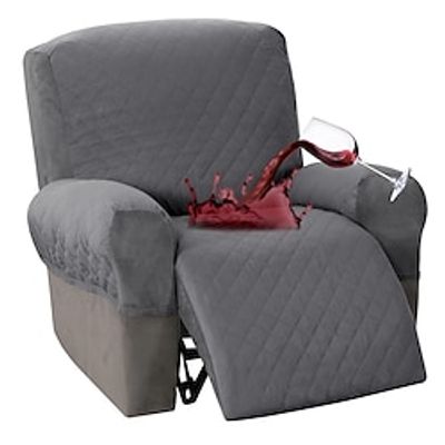 Waterproof Recliner Chair Covers Quilted Stretch Recliner Covers for Recliner Chair Slip Covers for Reclining Chairs Seat Width Up to 23 Recliner Protector Lightinthebox