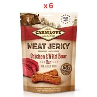 Carnilove Jerky Snack Chicken & Wild Boar Bar 100g Pack Of 6