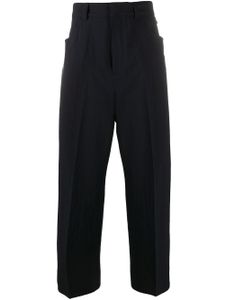 Jil Sander straight-leg cotton trousers - Blue