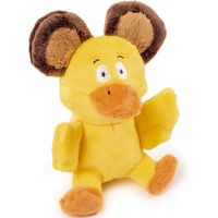 Godog Silent Squeak Flips Duck Bear With Chew Guard Technology Durable Plush Dog Toy Large