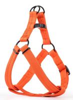 Helepet Adjustable Plain Dog Harness Orange Small