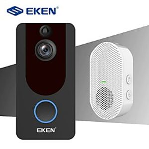 EKEN V7 WIFI Recording / Android System / Built in out Speaker No Screen(output by APP) Handheld 720 Pixel One to Four more video doorphone With 1Chime miniinthebox