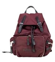 Burberry Medium Burgundy Econyl Nylon Rucksack Drawstring Backpack Bookbag - 46530