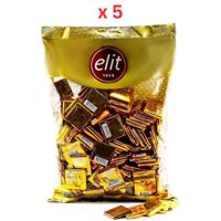 Elit Bohem Milk Chocolate Square Bag 1 kg x 5, Carton