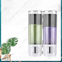 Bathroom Soap Dispenser Wall Mounted 300ML ABS, No Drill Shower System Gel Container Bottle, ShampooLotion Modular-Design Containers 123 Chambers Lightinthebox - thumbnail