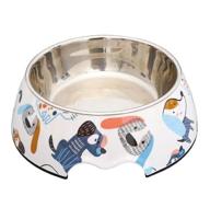 Cozy Paws Single Melamine Bowl -14x17.5x6cm White Animal