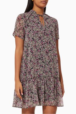 Floral Print Ruffled Dress Floral Print Ruffled Dress