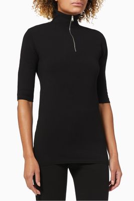 Turtleneck Top in Viscose Turtleneck Top in Viscose