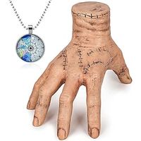 Wednesday Addams Addams family Thing Necklace Halloween Props Men's Women's Movie Cosplay Cosplay Yellow Accessory Set Masquerade Plastics Lightinthebox - thumbnail