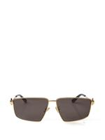 Bottega Veneta Squared Gold Metal Sunglasses (24GEN51)