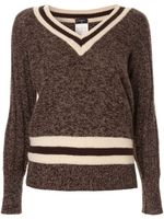 Chanel Pre-Owned 1996 cashmere V-neck jumper - Brown