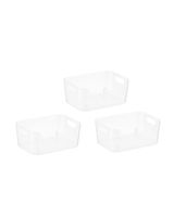 Keyway Small Storage Box Clear Set of 3