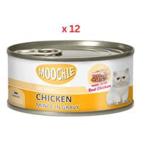 Moochie Adult Mince With Chicken 85G Can (Pack Of 12)