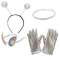 CARNIVAL Alien Festival Party Bracelets Gloves Pretty Head Button Cool Glasses Set of Four Lightinthebox - thumbnail