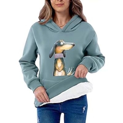 Women's Pullover Cotton Fashion Streetwear Classic Front Pocket Olive Green Black Red Graphic Dog Letter Party Street Round Neck Long Sleeve Only tops Micro-elastic Fall Winter Lightinthebox Women's Pullover Cotton Fashion Streetwear Classic Front Pocket Olive Green Black Red Graphic Dog Letter Party Street Round Neck Long Sleeve Only tops Micro-elastic Fall Winter Lightinthebox