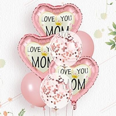 7pcs Mother's Day Balloon Bundle - Mother's Day Atmosphere Dress Up Balloon Lightinthebox 7pcs Mother's Day Balloon Bundle - Mother's Day Atmosphere Dress Up Balloon Lightinthebox