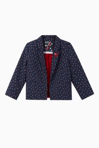 Lightning Print Suit Jacket